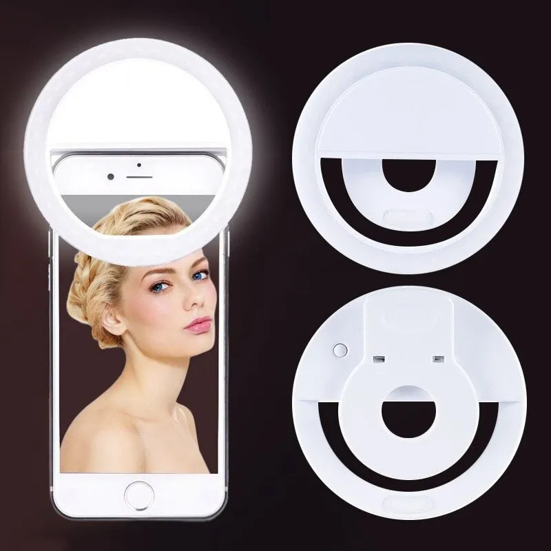 Photography Lighting And Background - USB wiederauf ladbare LED Selfie Ring