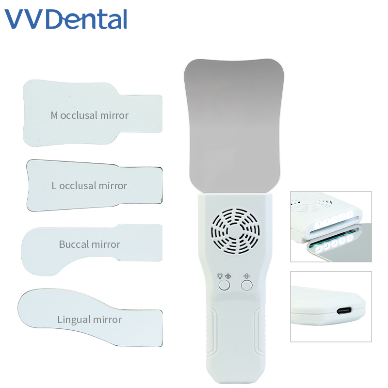 Photography Lighting Kit - VVDental Dental Anti-Fog-Spiegel-Set, beschlagfreie Intraoralfotografie, Edelstahlspiegel