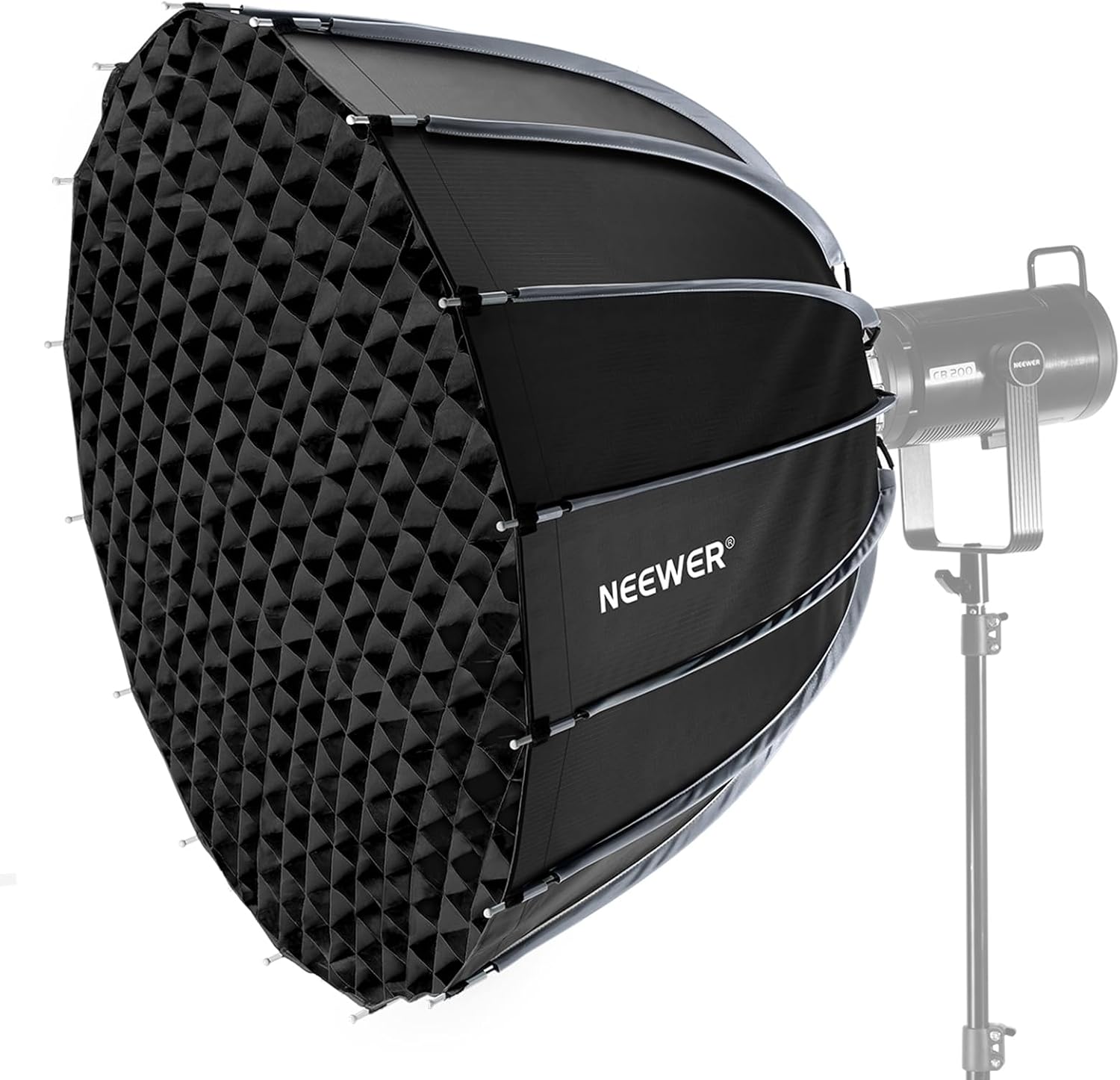 Photography Lighting Kit - Parabolische Softbox mit Bowens-Anschluss, 35,4-Zoll-Softbox-Kit mit