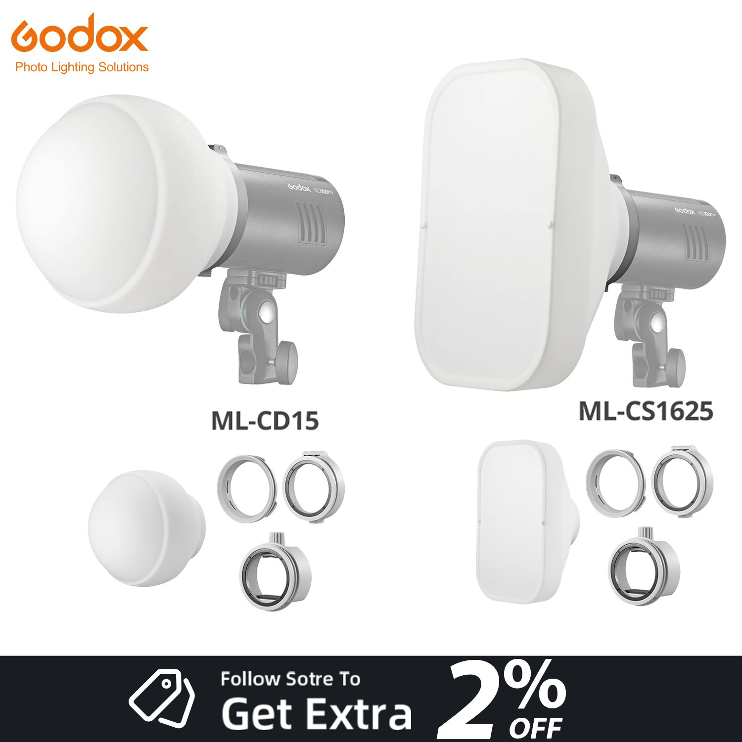 Godox ML-CD15 ML-CS1625 Diffus – Photography Lighting Kit Godox Bewertung und Preis