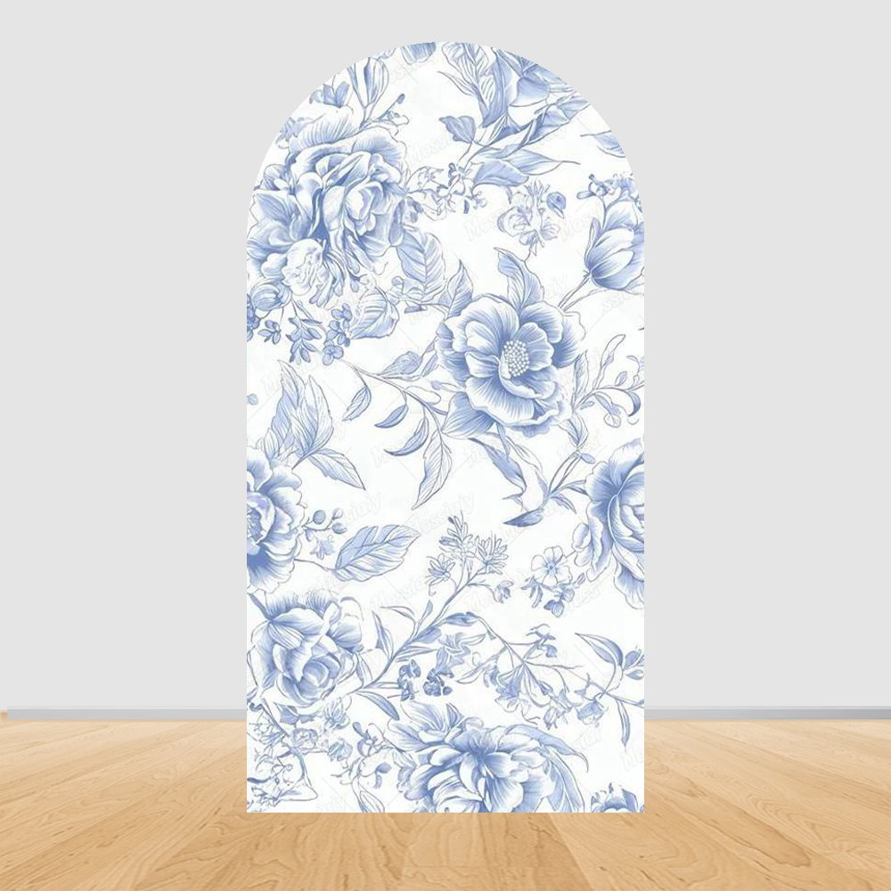 Blauer Blumen-Schleifenbogen-H – Photography Lighting Backdrop Bewertung und Preis