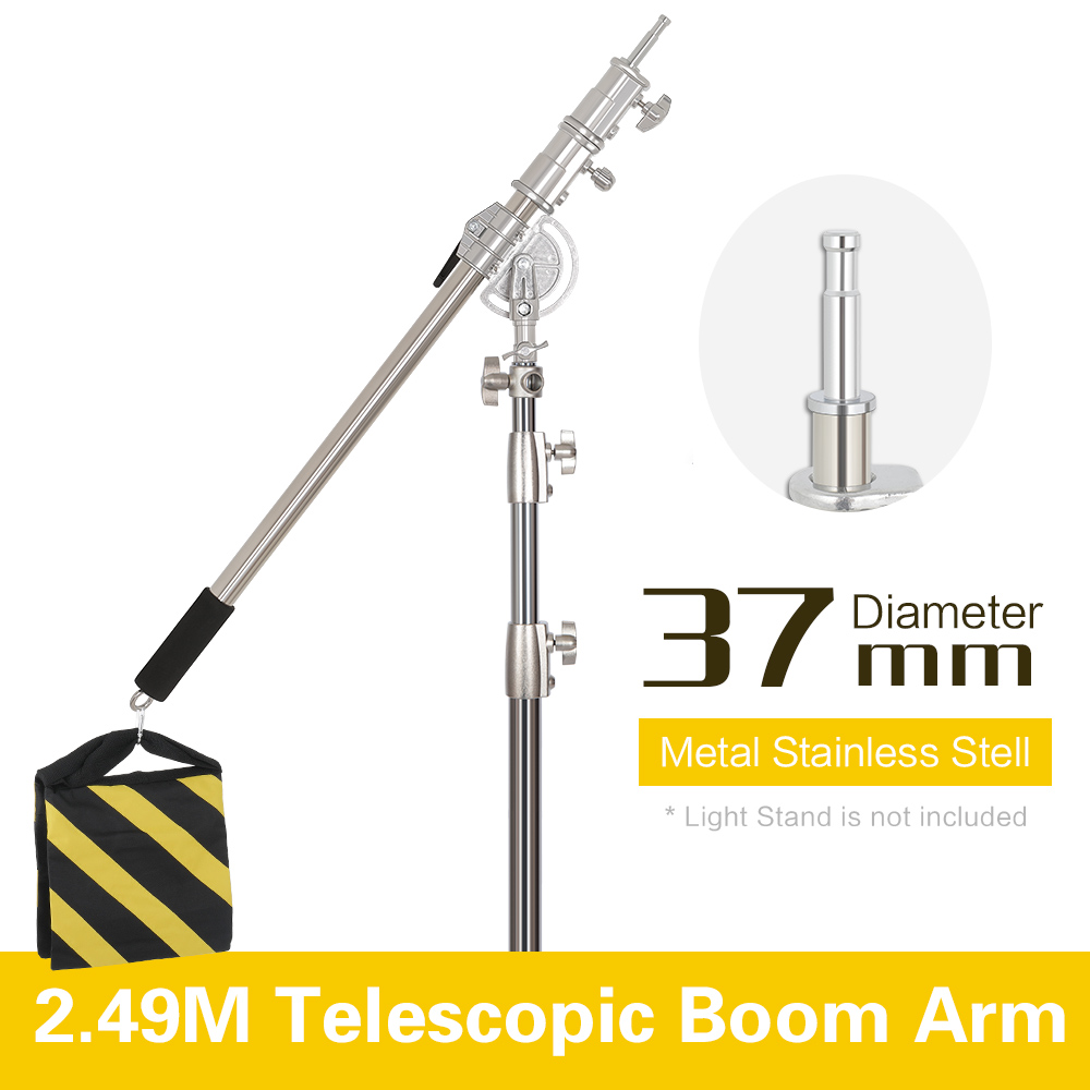 2,49 m Länge Kreuzarm Edelstah – Photography Lighting Kit Bewertung und Preis