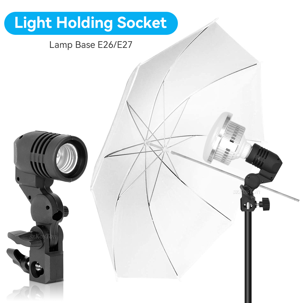 2PCS/1PC E27 Einzigen Kopf Lam – Photography Lighting Umbrella Bewertung und Preis