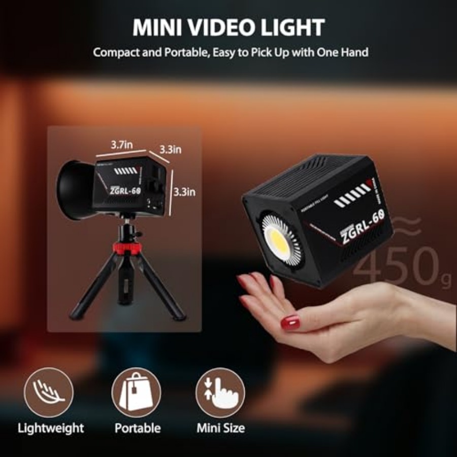 60W COB LED-Videoleuchte, trag – Photography Lighting Studio Bewertung und Preis