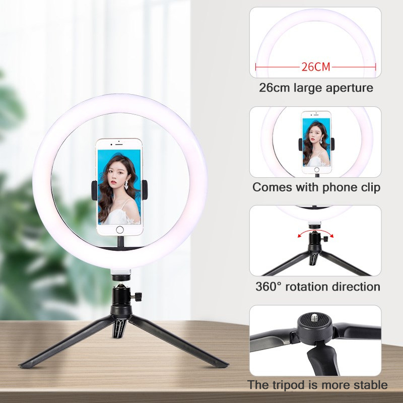 26 cm 10 zoll Led Ring Selfie  – Photography Lighting Kit Bewertung und Preis