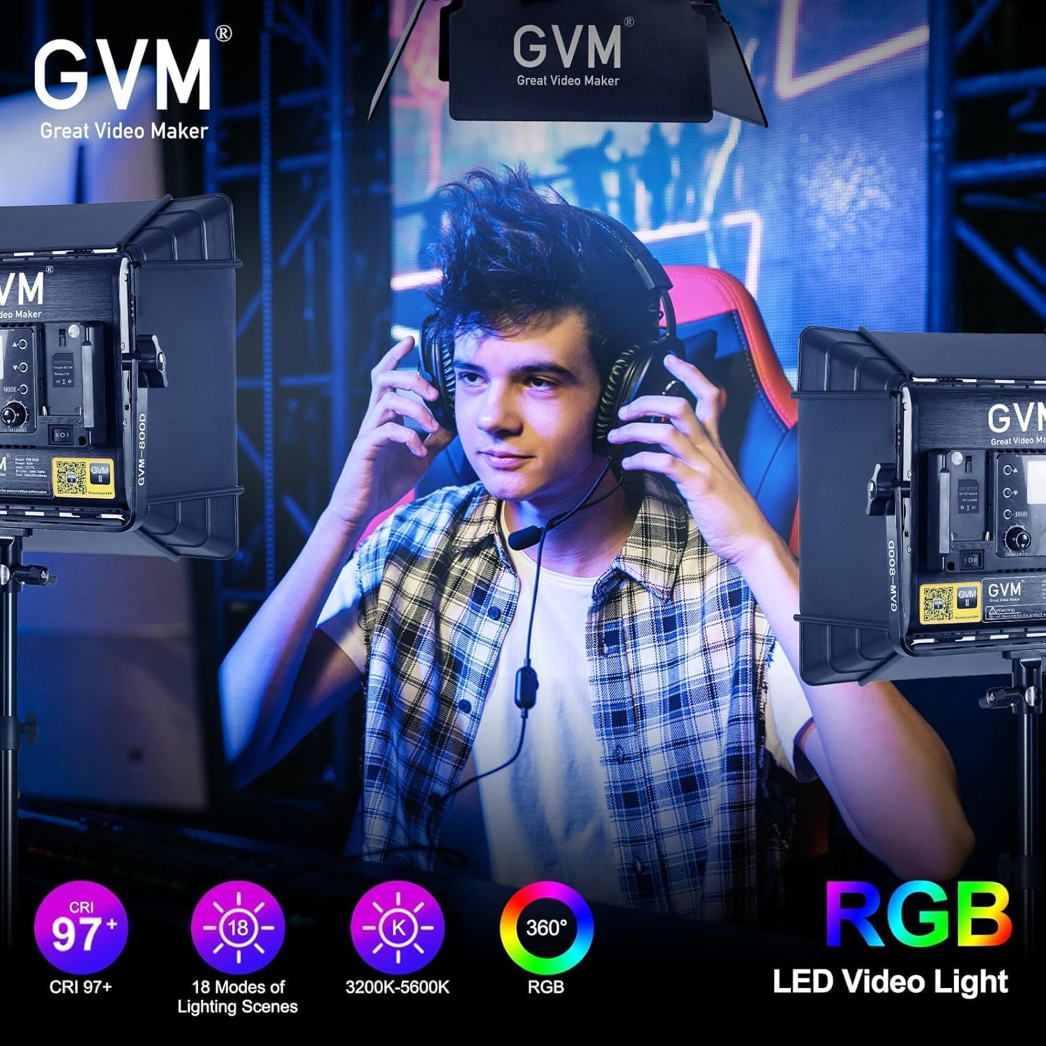 RGB-LED-Videobeleuchtungs-Set, – Photography Lighting Kit Bewertung und Preis