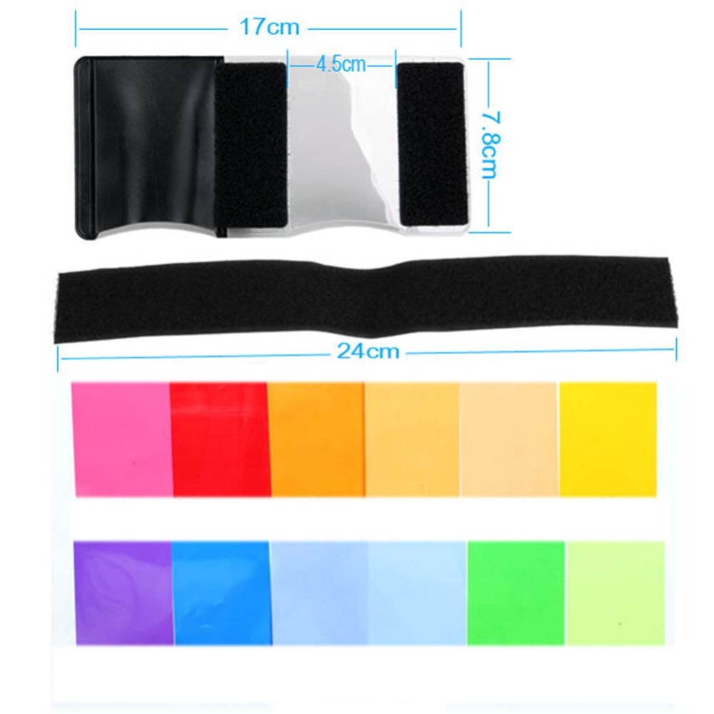 12 Farben Kamera-Blitzfilter-S – Photography Lighting Kit Bewertung und Preis