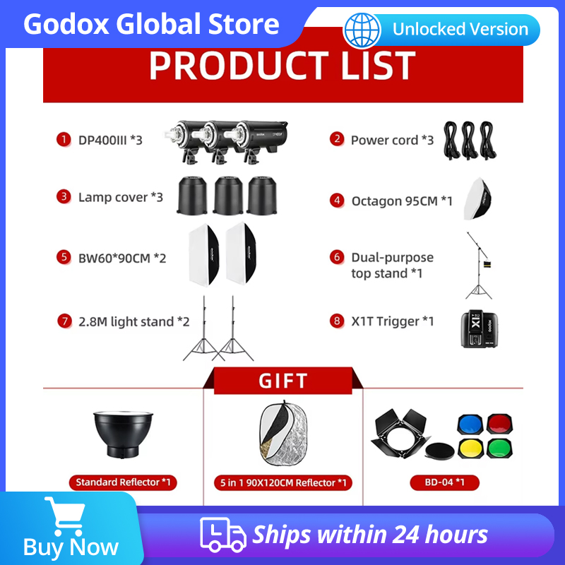 1200 W Godox DP400III DP400III – Photography Lighting Kit Godox Bewertung und Preis